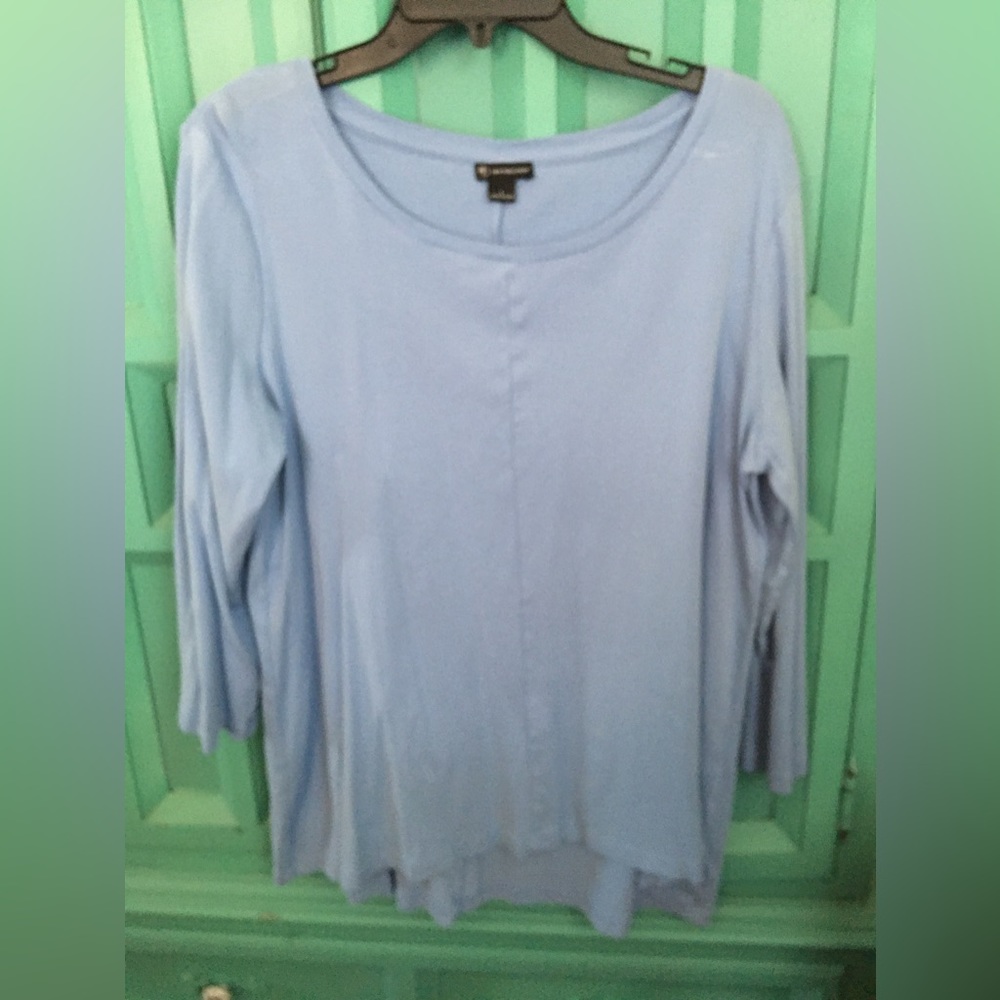 Blue 3/4 sleeve tee
